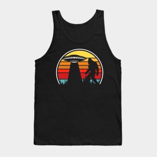 Bigfoot versus aliens Tank Top